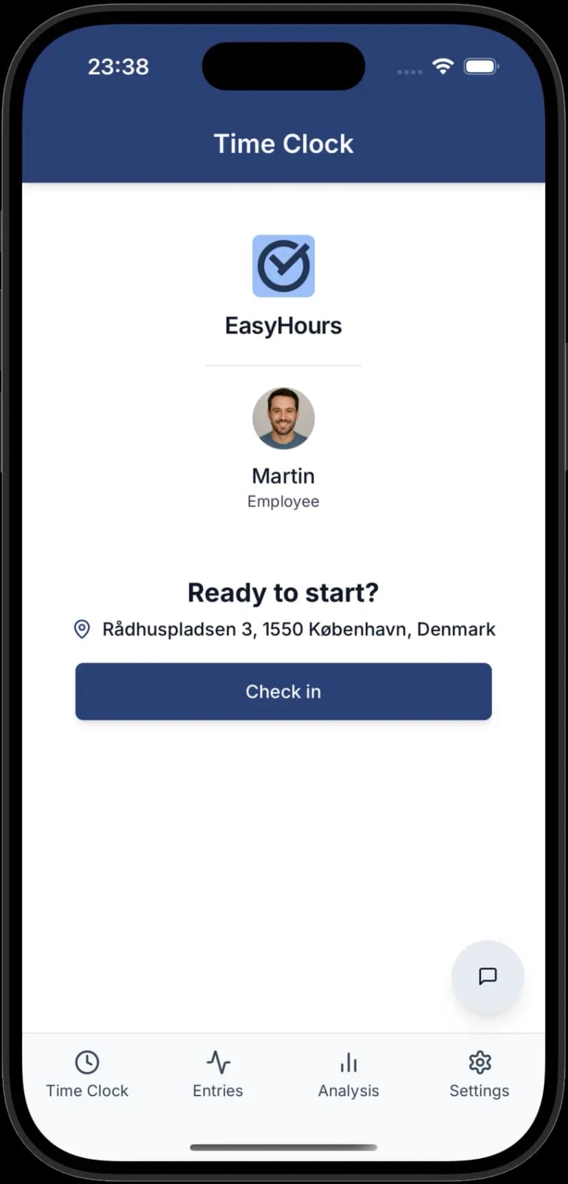 One-Click Time Tracking